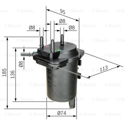 0450907013 Bosch Filtr paliwa
