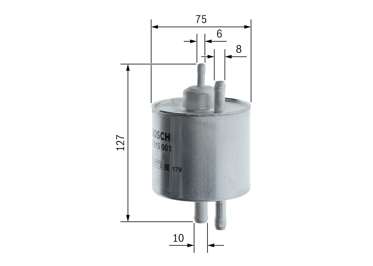 Filtr paliwa 0450915001 Bosch