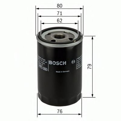 Do koszyka 0451102056 Bosch Filtr oleju