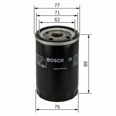 Do koszyka 0451103079 Bosch Obudowa filtra oleju