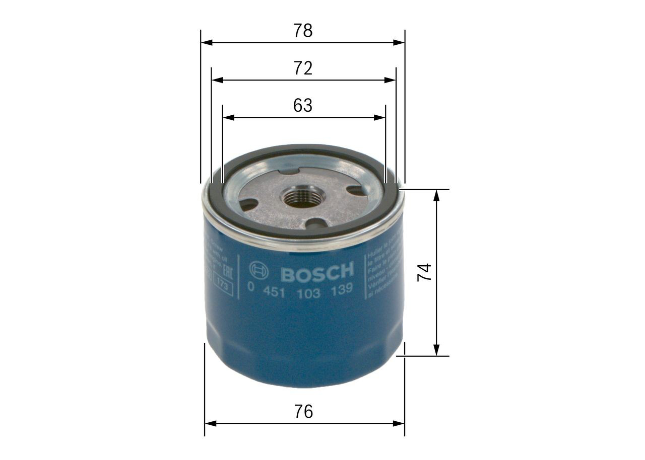 Filtr oleju Bosch 0451103139 cena, od 11,81 USD