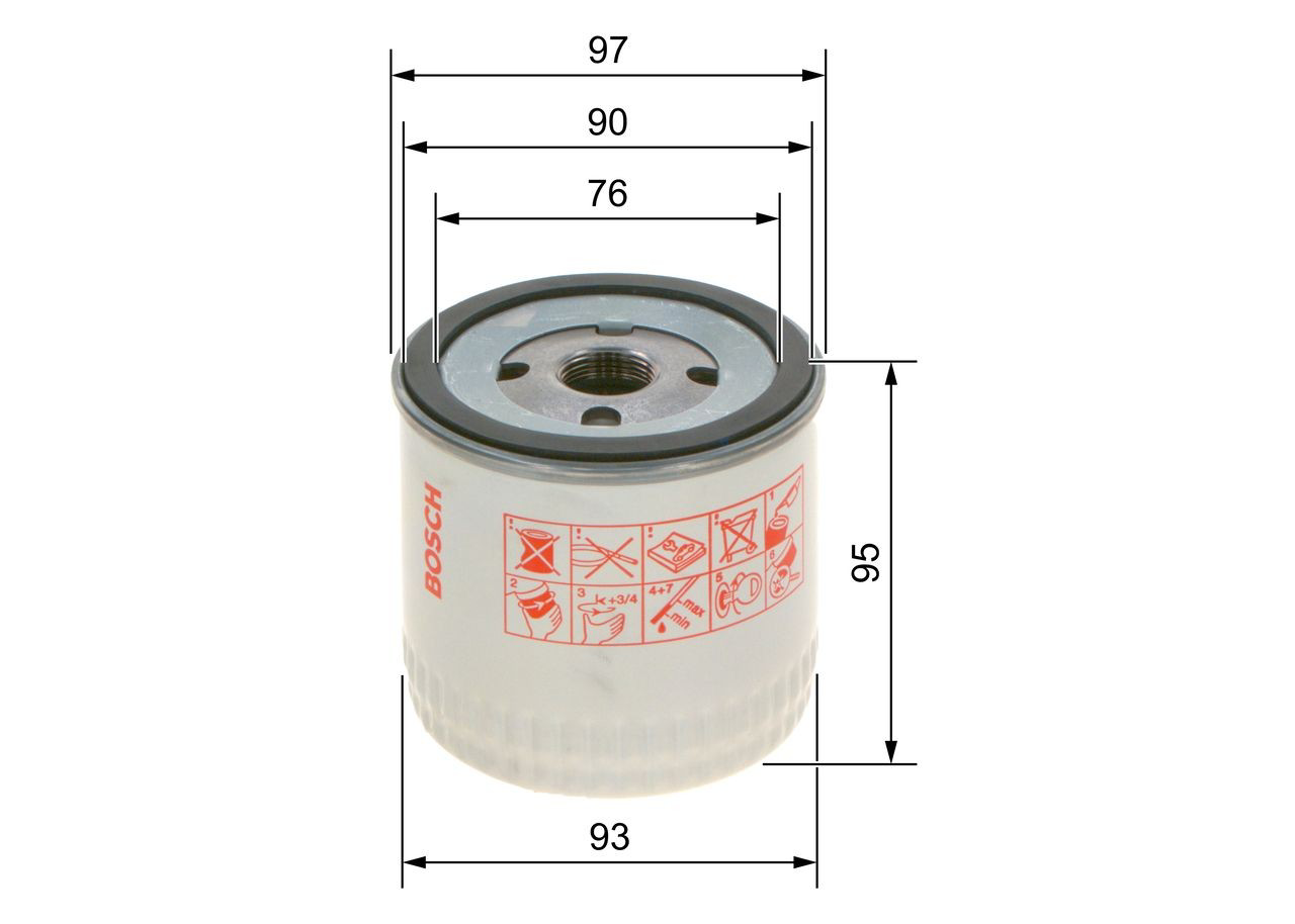 Filtr oleju 0451103252 Bosch