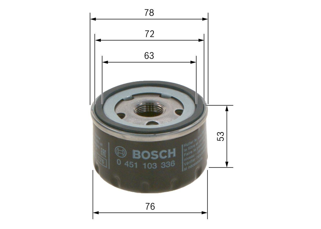 Filtr oleju 0451103336 Bosch