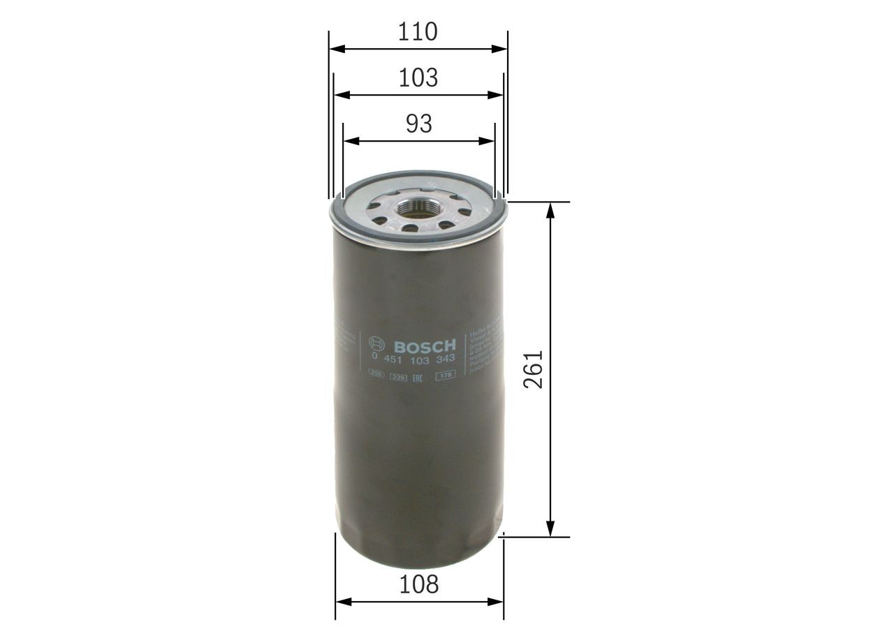 Filtr oleju 0451103343 Bosch