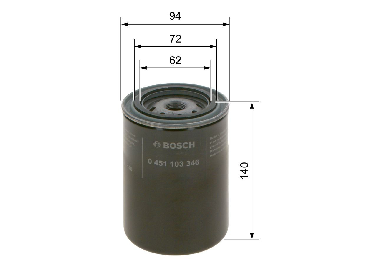 0451103346 Bosch Filtr oleju