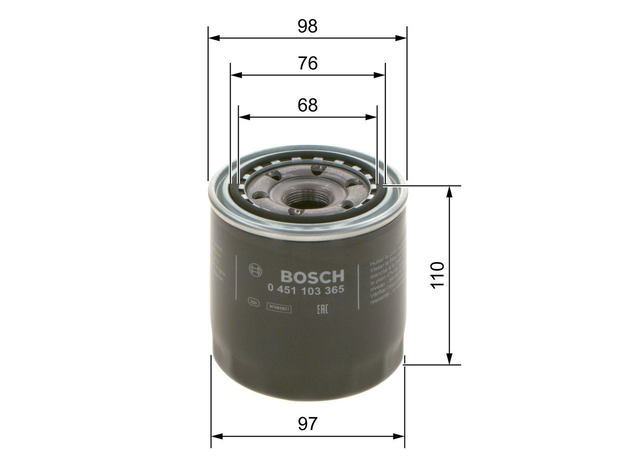 Filtr oleju 0451103365 Bosch