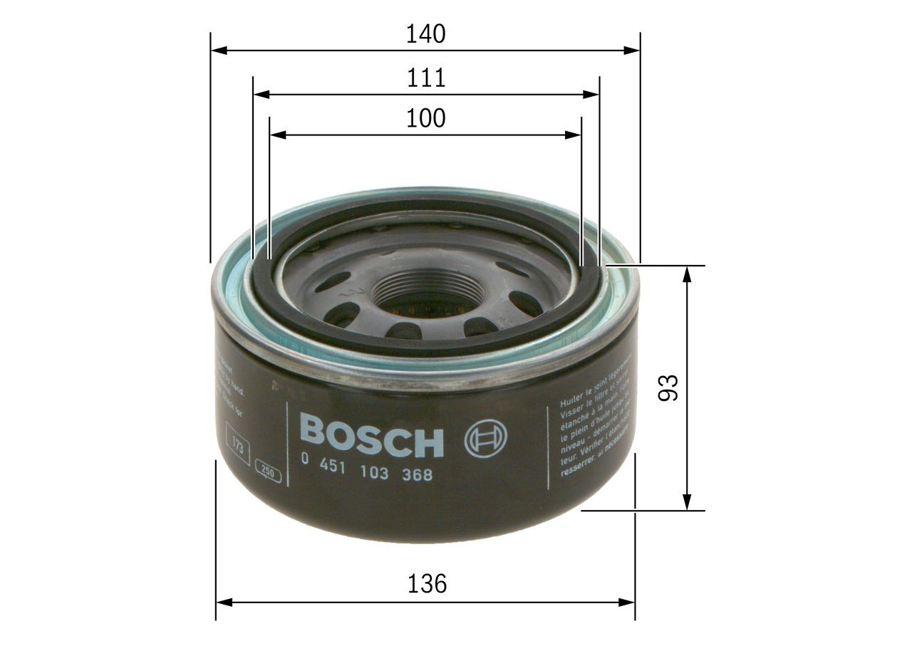 Filtr oleju 0451103368 Bosch