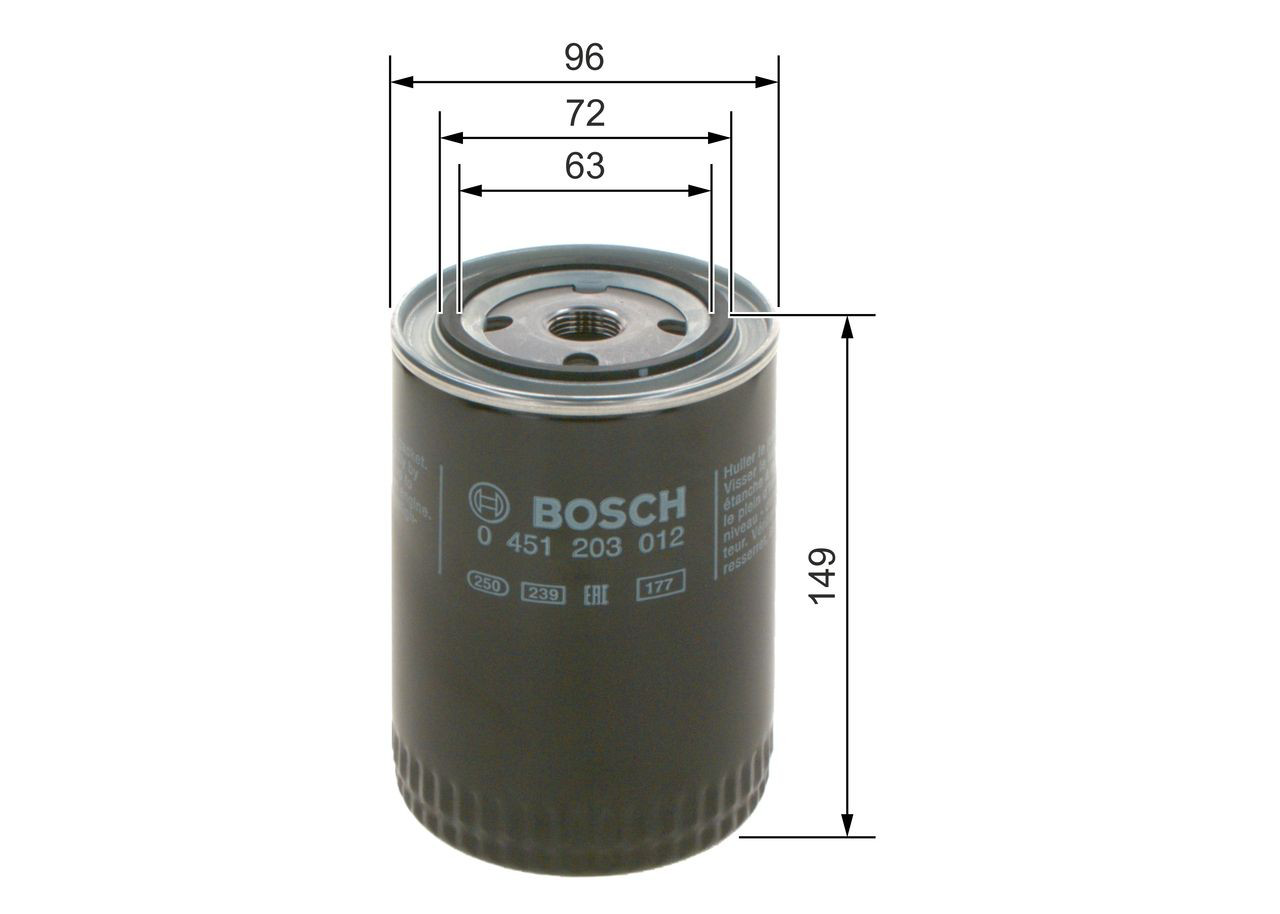 Filtr oleju 0451203012 Bosch