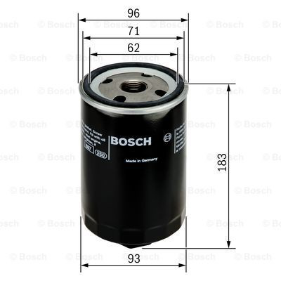 Do koszyka 0451203087 Bosch Filtr oleju