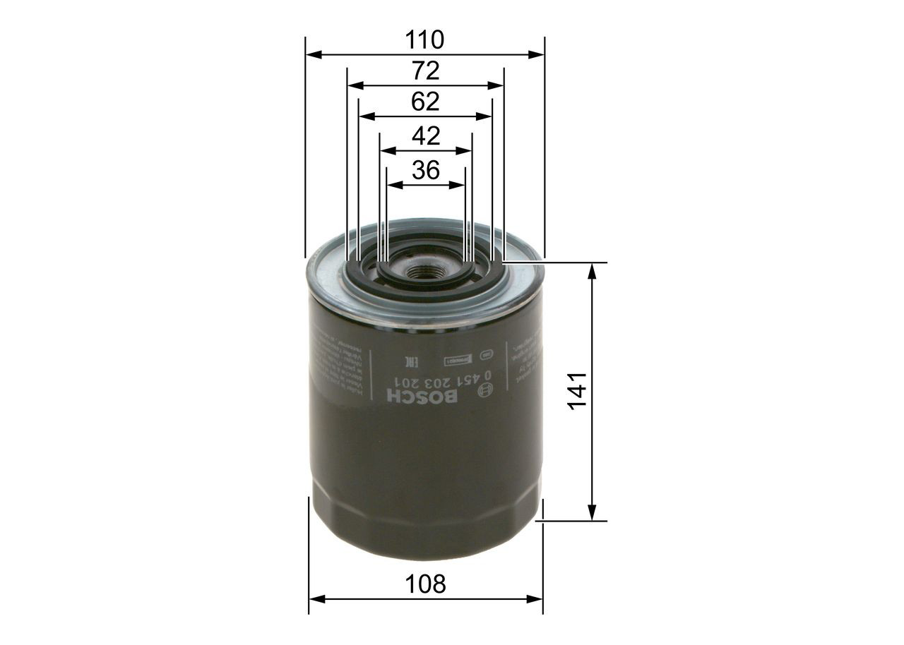 0451203201 Bosch Filtr oleju