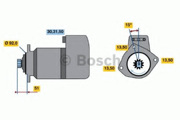0986011570 Bosch Rozrusznik