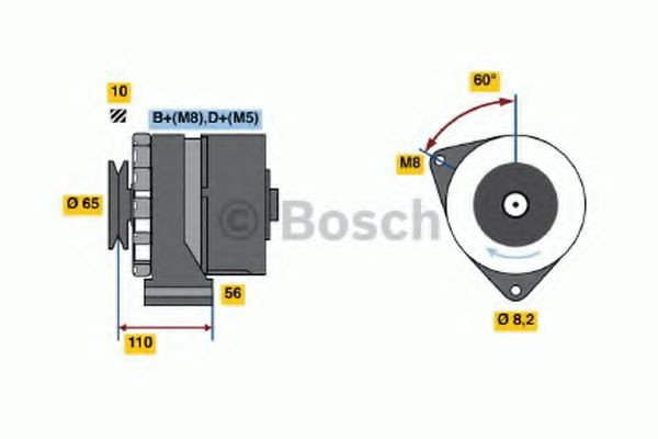 Alternator Bosch 0986034220 cena, od 98,11 USD
