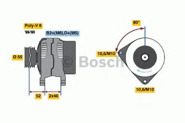 Alternator Bosch 0986041930