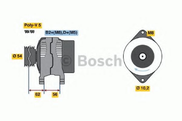 Alternator Bosch 0986042740 cena, od 160,56 USD