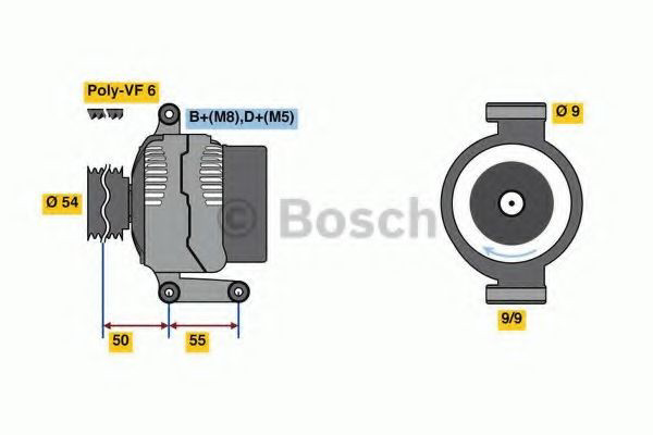 Do koszyka 0986048771 Bosch Alternator