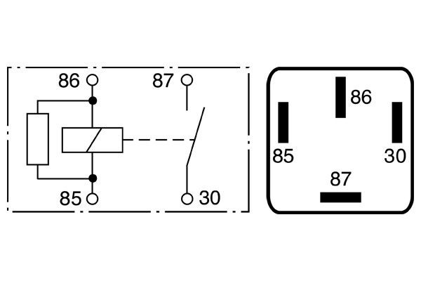 Przekaźnik pompy paliwa elektrycznej 0986332030 Bosch