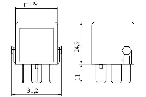 Elektryczne przekaźnik wielofunkcyjne 0986332041 Bosch