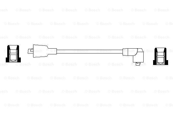 Zestaw przewodów wysokiego napięcia Bosch 0986356046 cena, od 6,28 USD