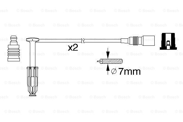 Zestaw przewodów wysokiego napięcia Bosch 0986356311 cena, od 44,00 USD