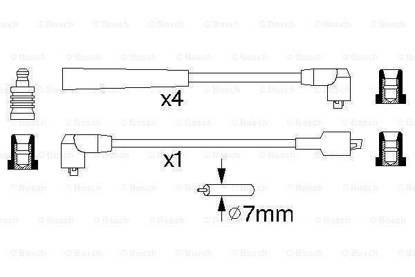 Zestaw przewodów wysokiego napięcia do Mazda 323 III BF