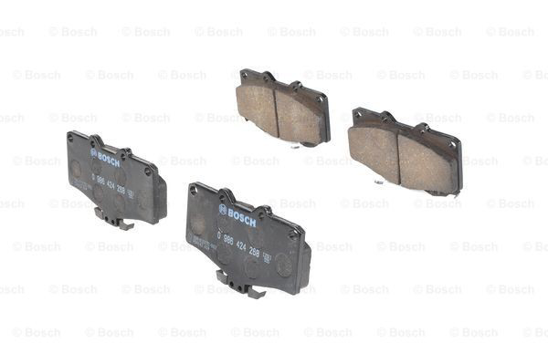 Do koszyka 0986424268 Bosch Klocki hamulcowe przednie tarczowe
