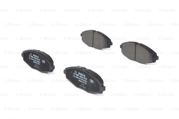 Do koszyka 0986424512 Bosch Klocki hamulcowe przednie tarczowe