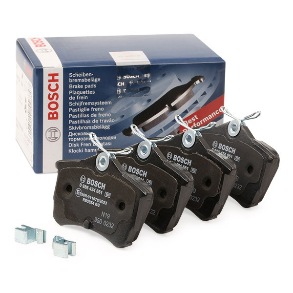 Okładziny (klocki) do hamulców tarczowych tylne 0986424661 Bosch