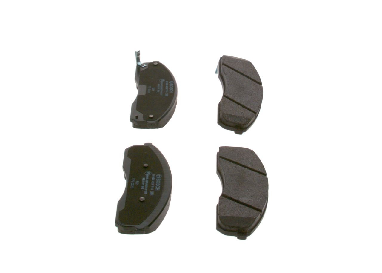 Do koszyka 0986424714 Bosch Klocki hamulcowe przednie tarczowe