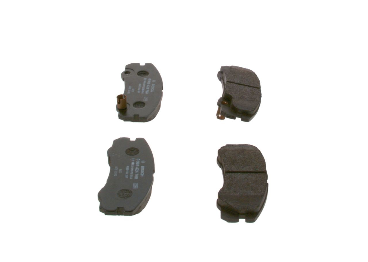 Klocki hamulcowe przednie tarczowe Bosch 0986424760 cena, od 33,92 USD