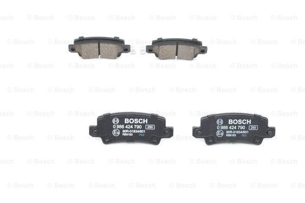 0986424790 Bosch Okładziny (klocki) do hamulców tarczowych tylne