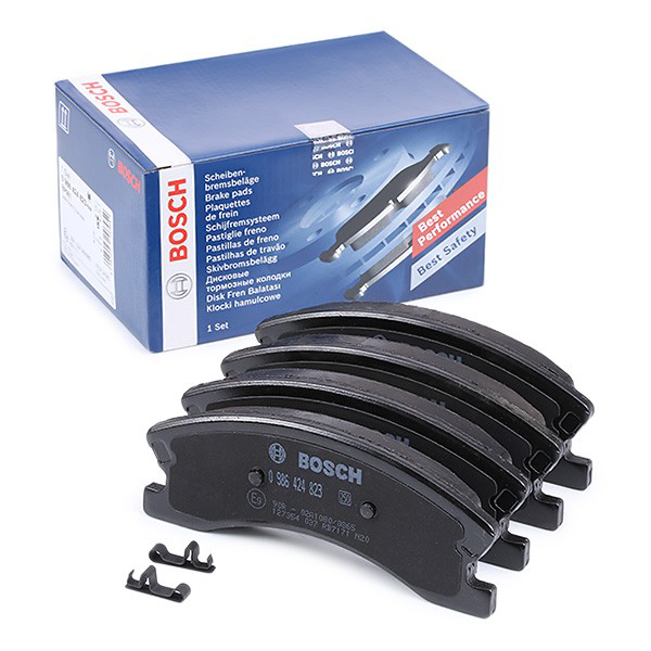 Do koszyka 0986424823 Bosch Klocki hamulcowe przednie tarczowe