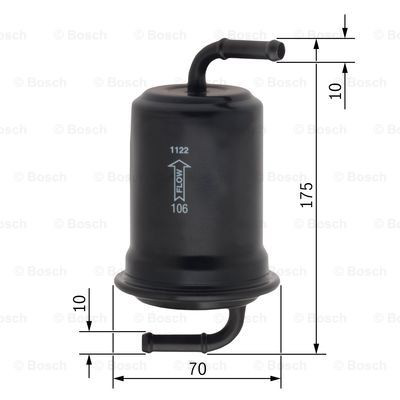 Filtr paliwa Bosch 0986450108 cena, od 12,22 USD