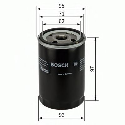 Filtr oleju Bosch 0986452003 cena, od 8,58 USD
