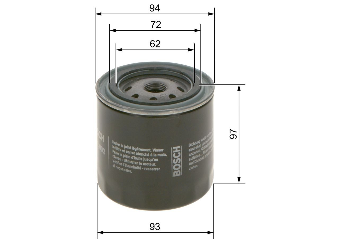 Filtr oleju Bosch 0986452003 cena, od 11,04 USD