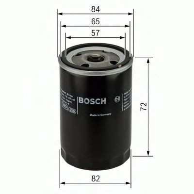 Do koszyka 0986452035 Bosch Filtr oleju