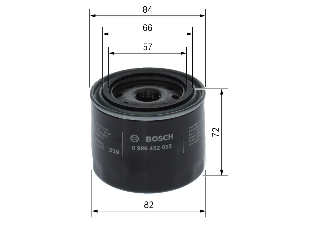 Filtr oleju Bosch 0986452035