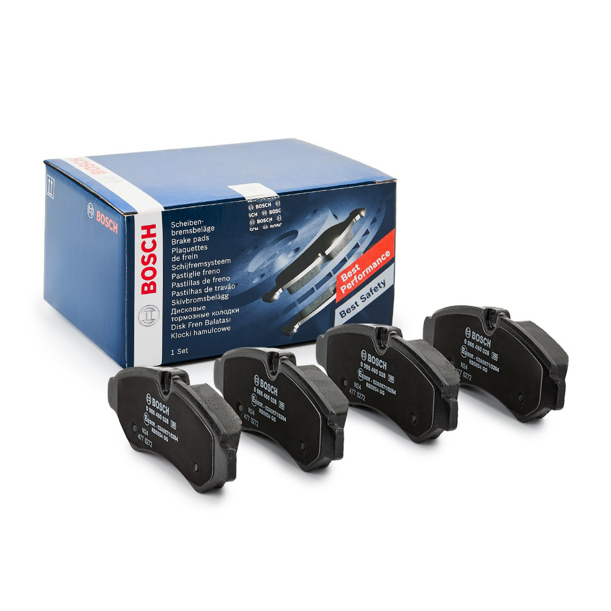 0986460026 Bosch Okładziny (klocki) do hamulców tarczowych tylne