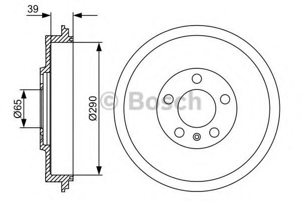 Bęben hamulcowy tylny Bosch 0986477152 cena, od 51,96 USD