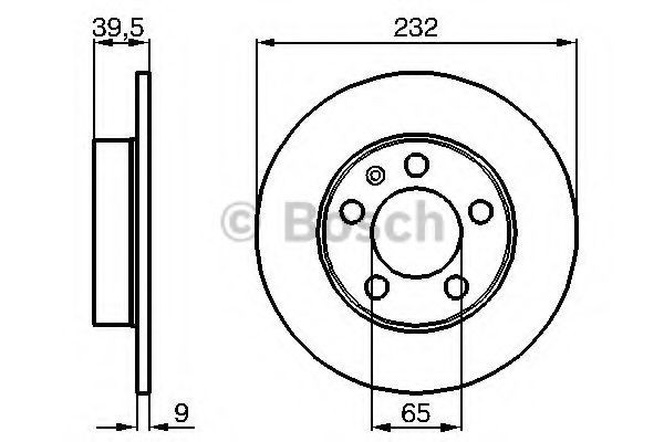 Do koszyka 0986478868 Bosch Tarcza hamulcowa tylna