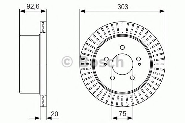 Tarcza hamulcowa tylna do Hyundai H200 