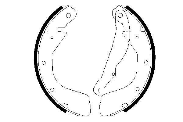 Klocki hamulcowe tylne bębnowe Bosch 0986487264 cena, od 22,16 USD