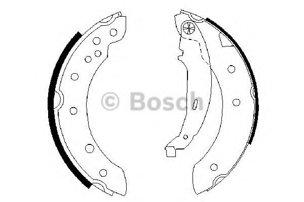 Klocki hamulcowe tylne bębnowe Bosch 0986487585 cena, od 25,93 USD