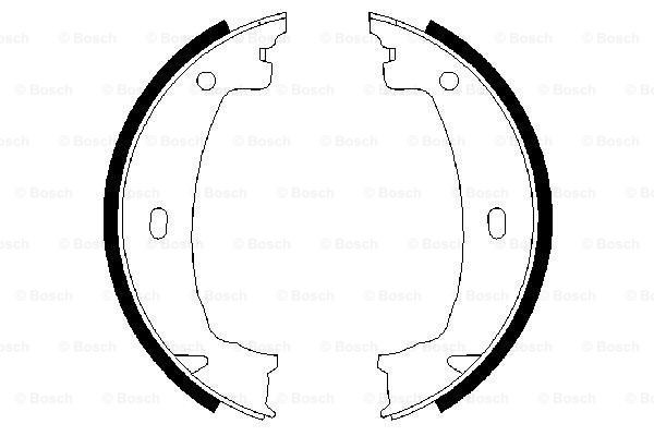 Klocki hamulca ręcznego Bosch 0986487608 cena, od 20,02 USD