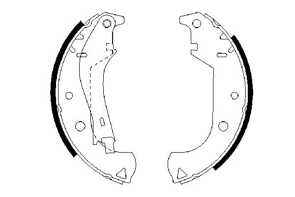 Klocki hamulcowe tylne bębnowe Bosch 0986487626 cena, od 27,27 USD