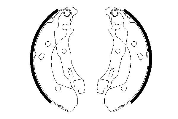 0986487668 Bosch Klocki hamulcowe tylne bębnowe