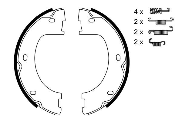 Klocki hamulca ręcznego Bosch 0986487751 cena, od 33,08 USD