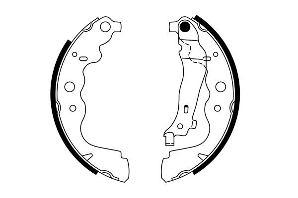 Klocki hamulcowe tylne bębnowe 0986487754 Bosch