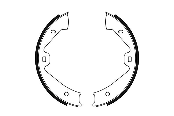 Klocki hamulca ręcznego Bosch 0986487755 cena, od 29,86 USD
