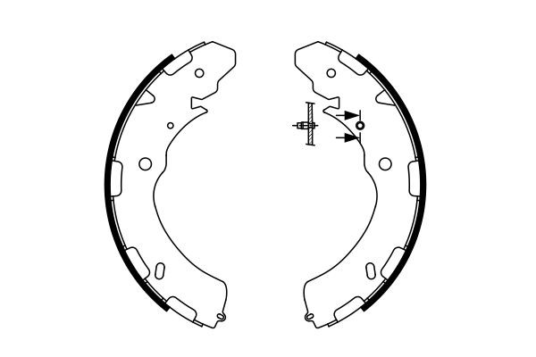 0986487758 Bosch Klocki hamulcowe tylne bębnowe