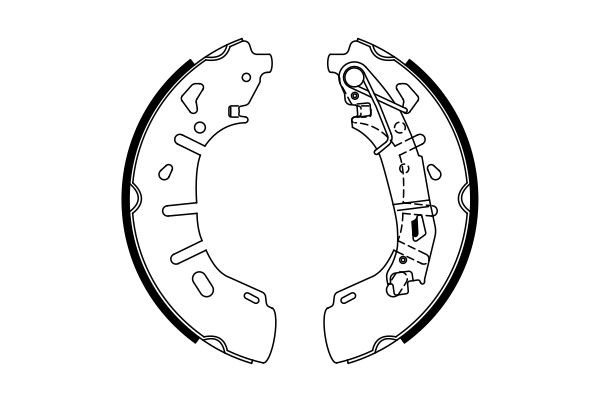 Klocki hamulcowe tylne bębnowe Bosch 0986487773 cena, od 46,56 USD